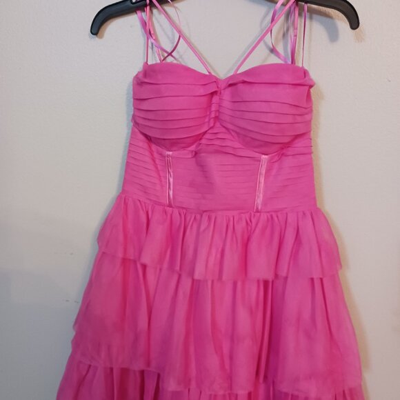 Homecoming Style Pink Party Dress - Picture 1 of 4